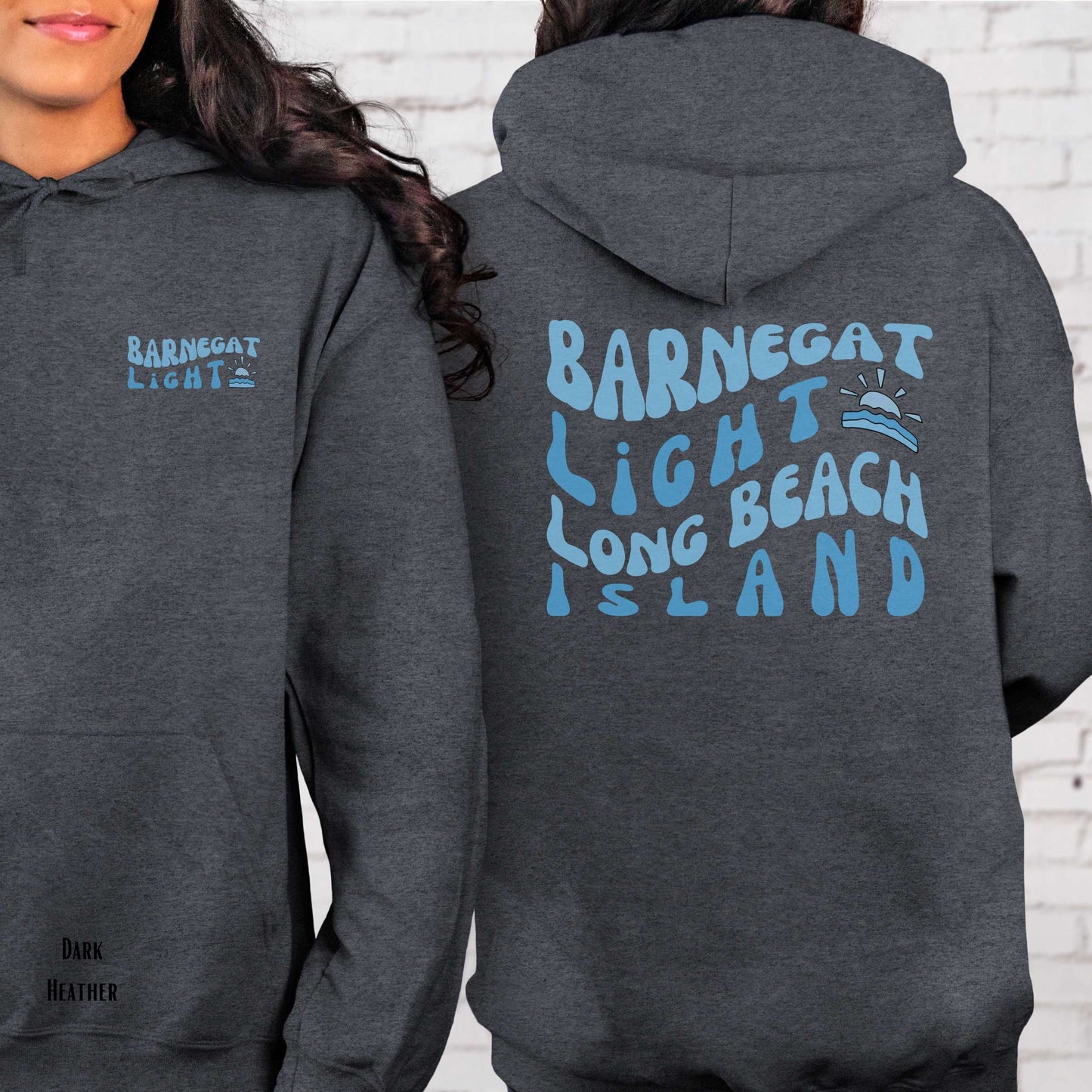 Blue wave Hoodie, Barnegat Light