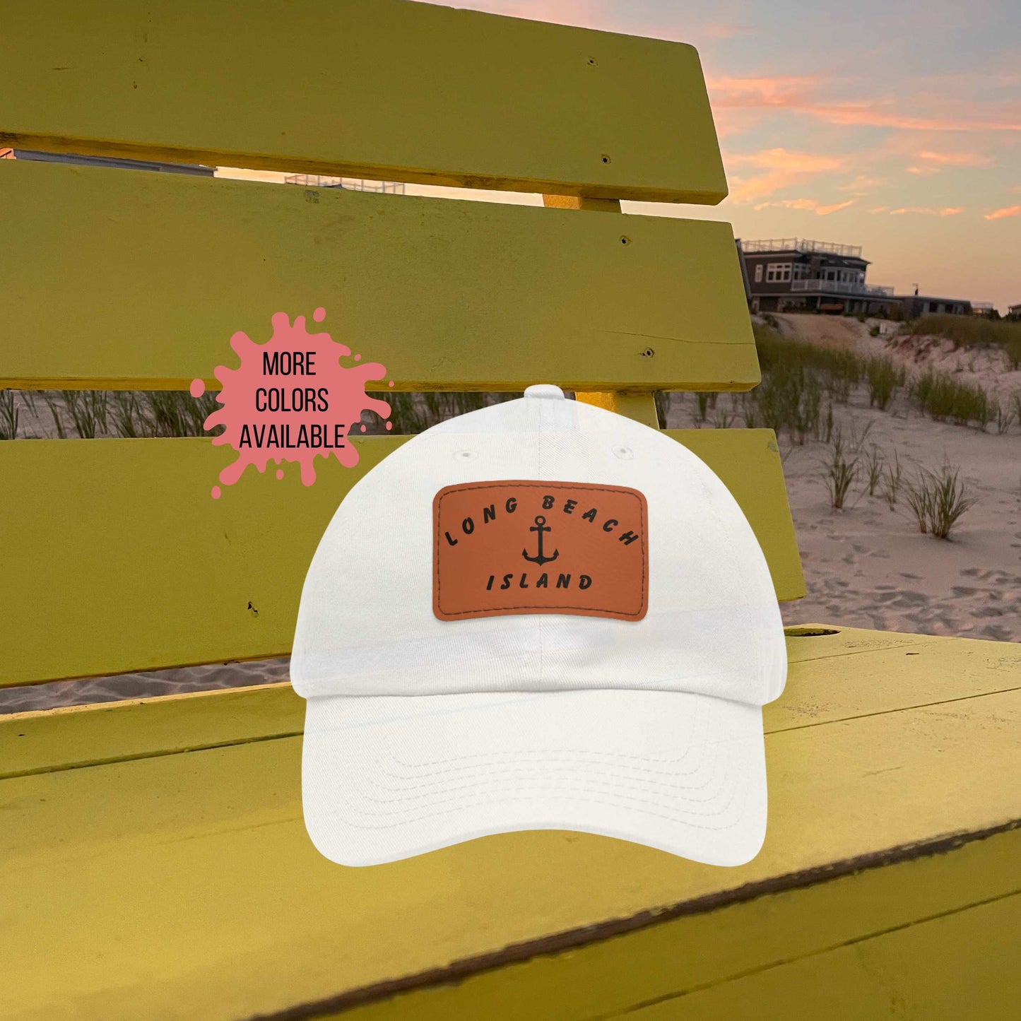 Long Beach Island hat with anchor patch