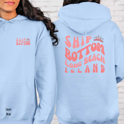 Coral wave Hoodie, Ship Bottom