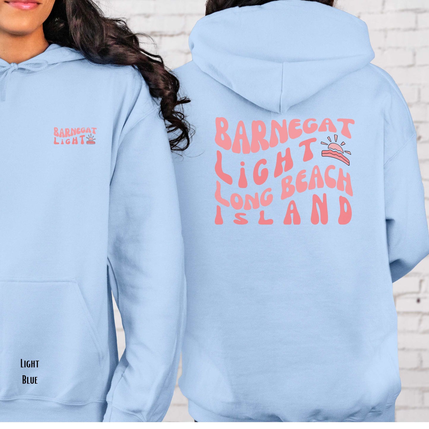 Coral wave Hoodie, Barnegat Light