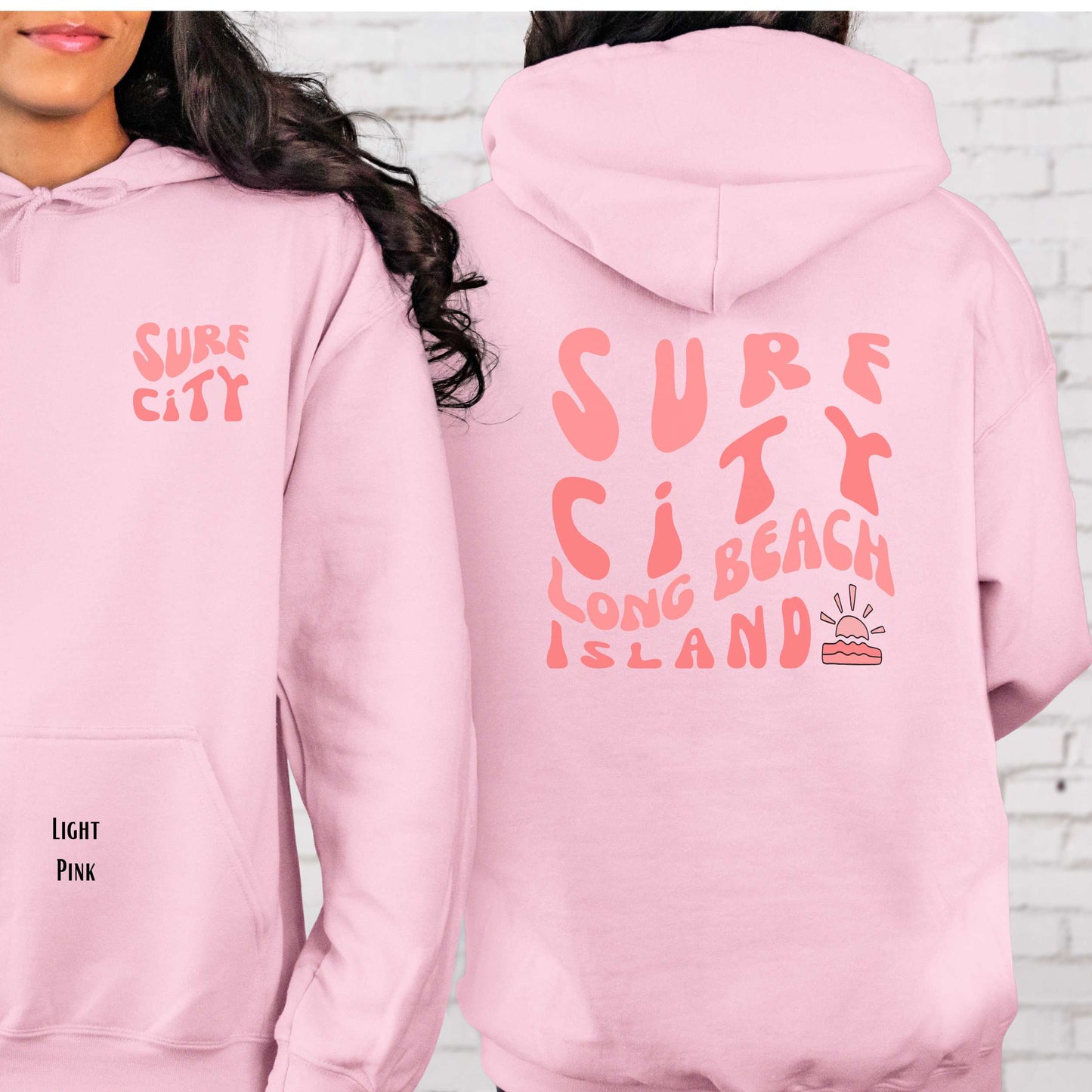 Coral wave Hoodie, Surf City