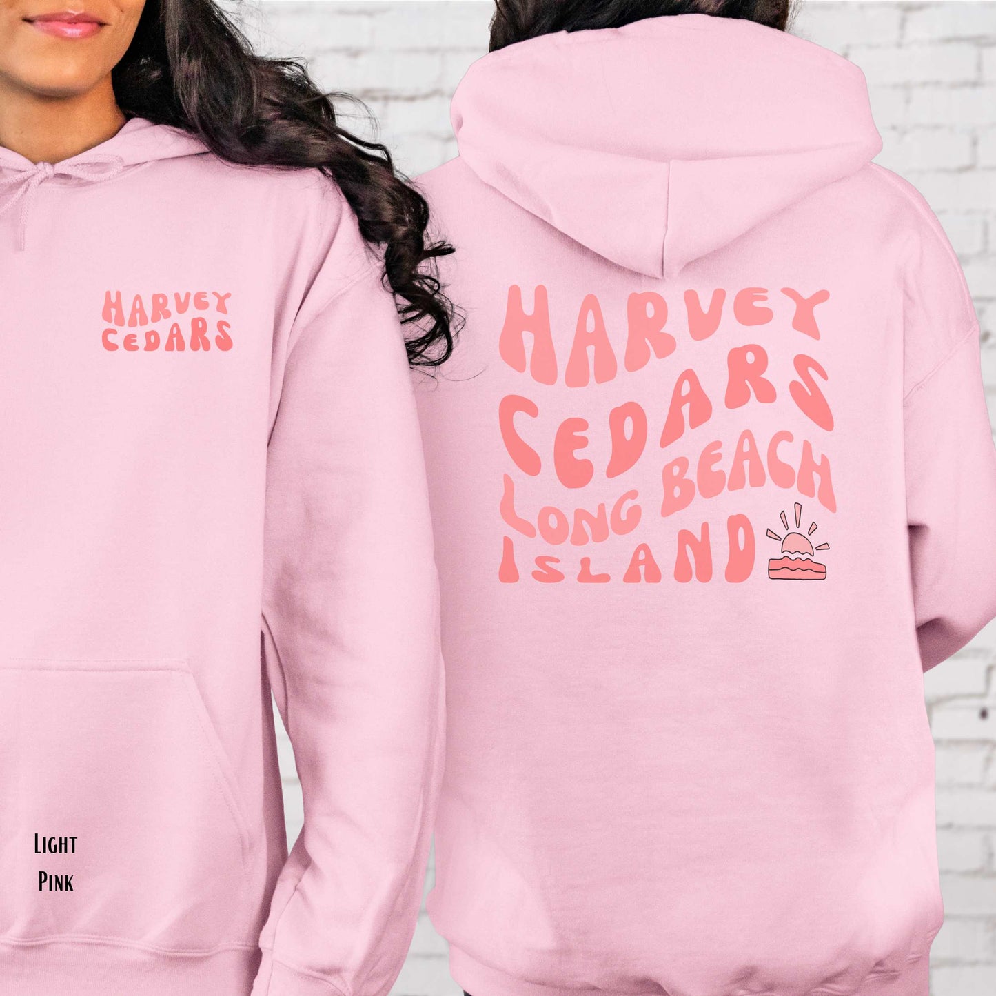 Coral wave Hoodie, Harvey Cedars