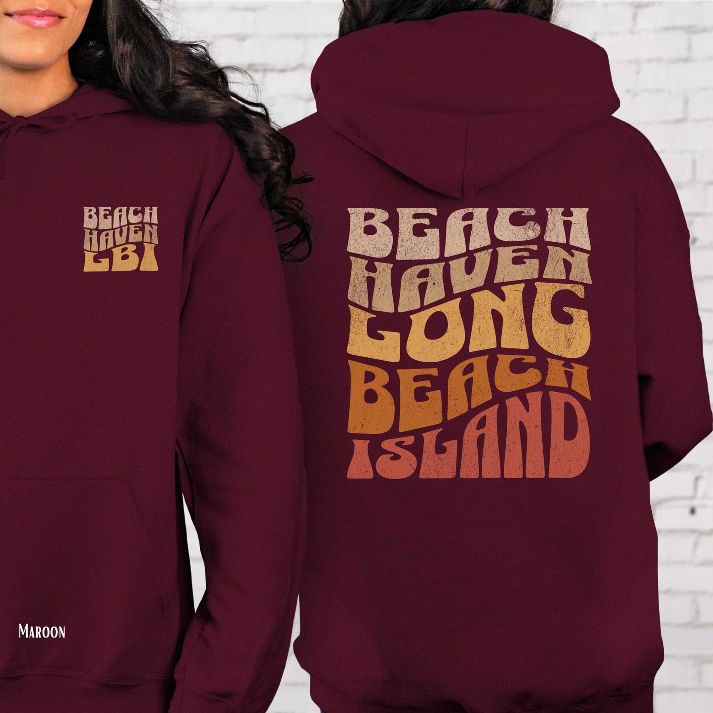 Sunset Hoodie, Beach Haven