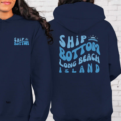 Blue wave Hoodie, Ship Bottom