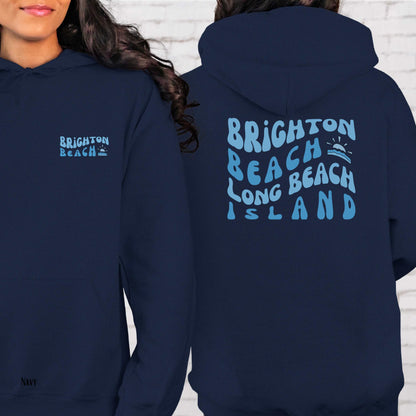 Blue wave Hoodie, Brighton Beach