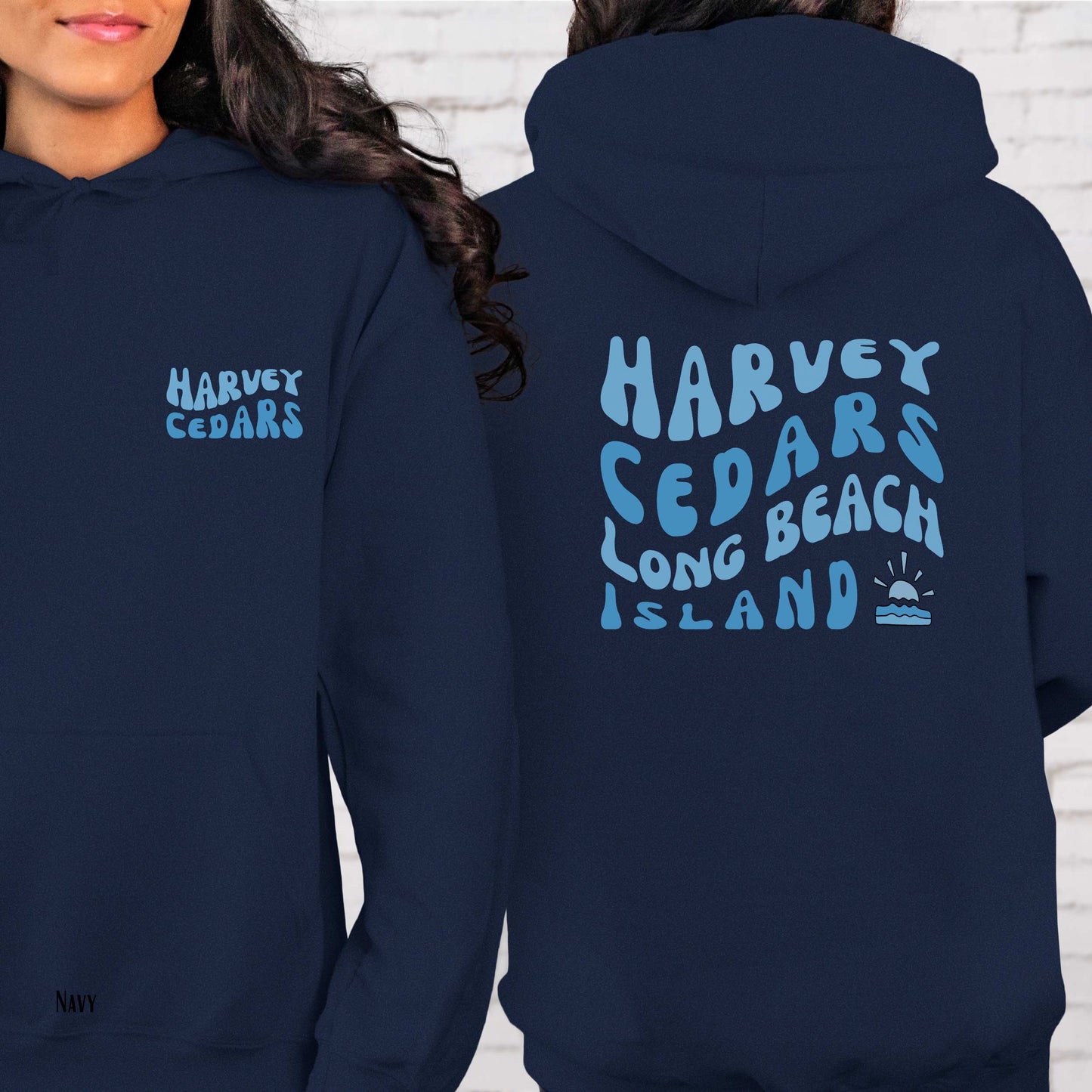 Blue wave Hoodie, Harvey Cedars