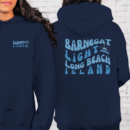 Blue wave Hoodie, Barnegat Light