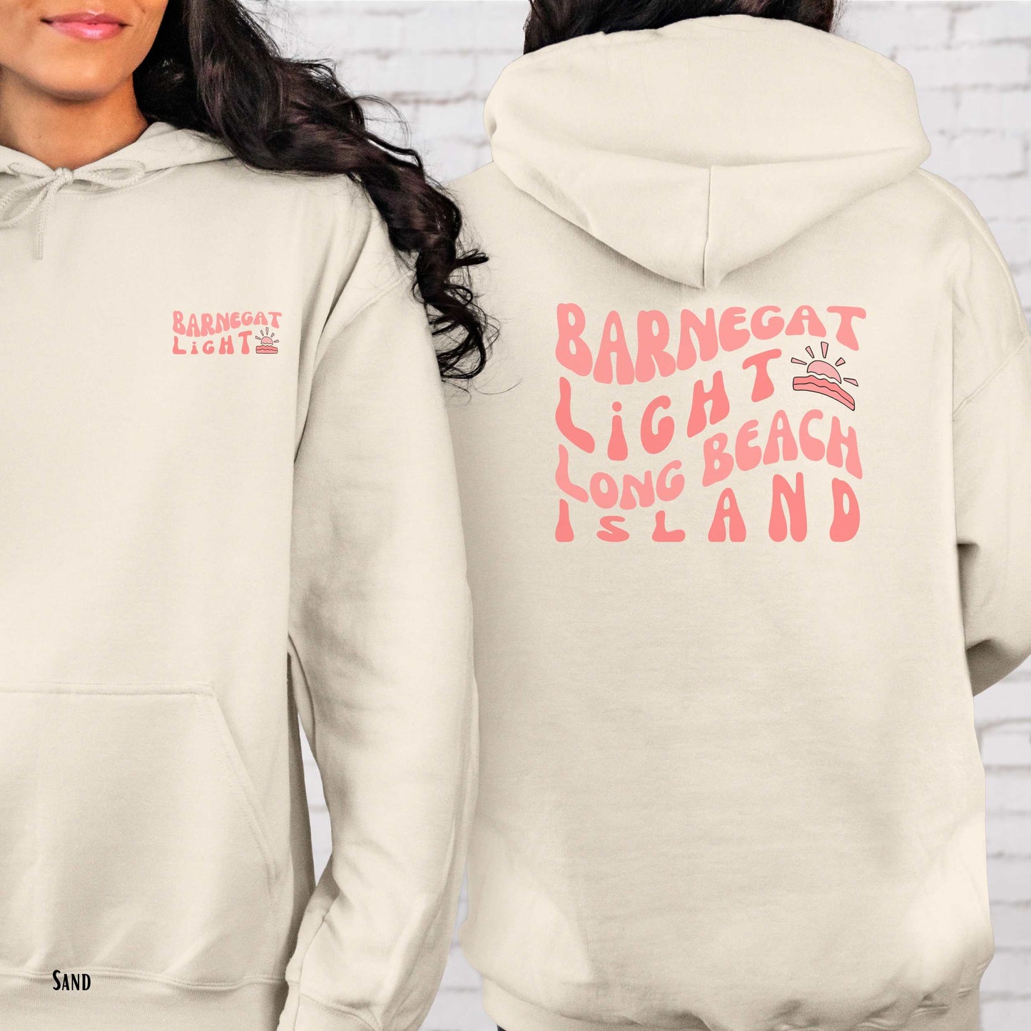 Coral wave Hoodie, Barnegat Light