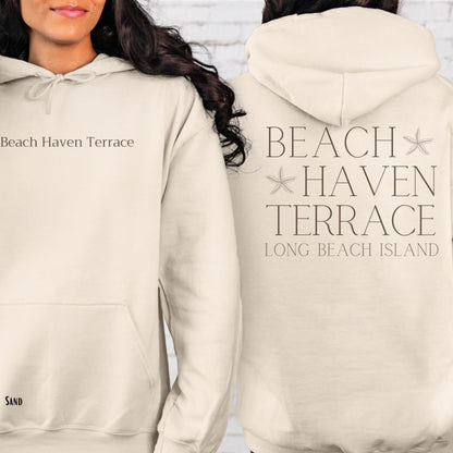 Driftwood Hoodie, Beach Haven Terrace