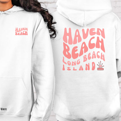 Coral wave Hoodie, Haven Beach