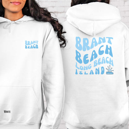 Blue wave Hoodie, Brant Beach