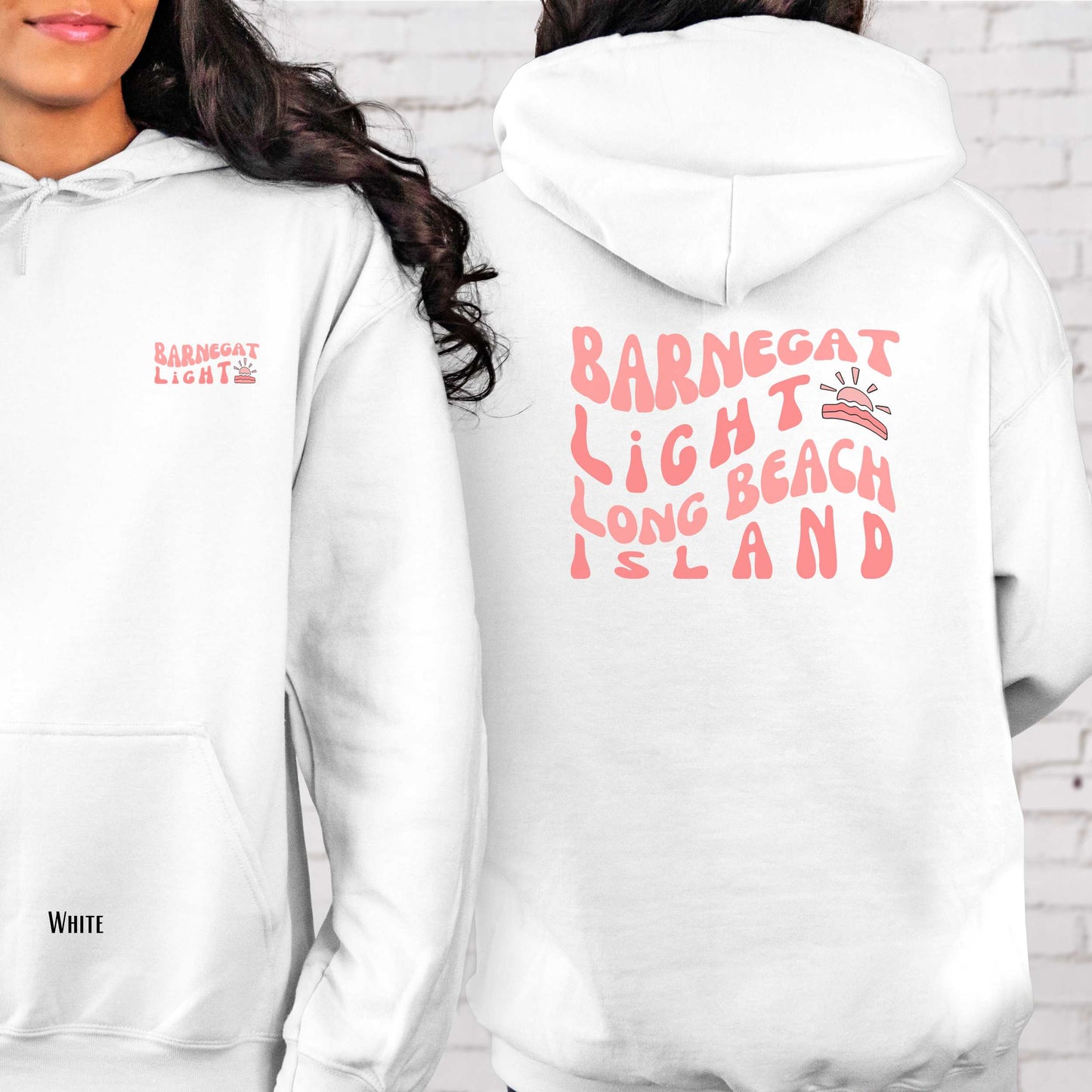 Coral wave Hoodie, Barnegat Light