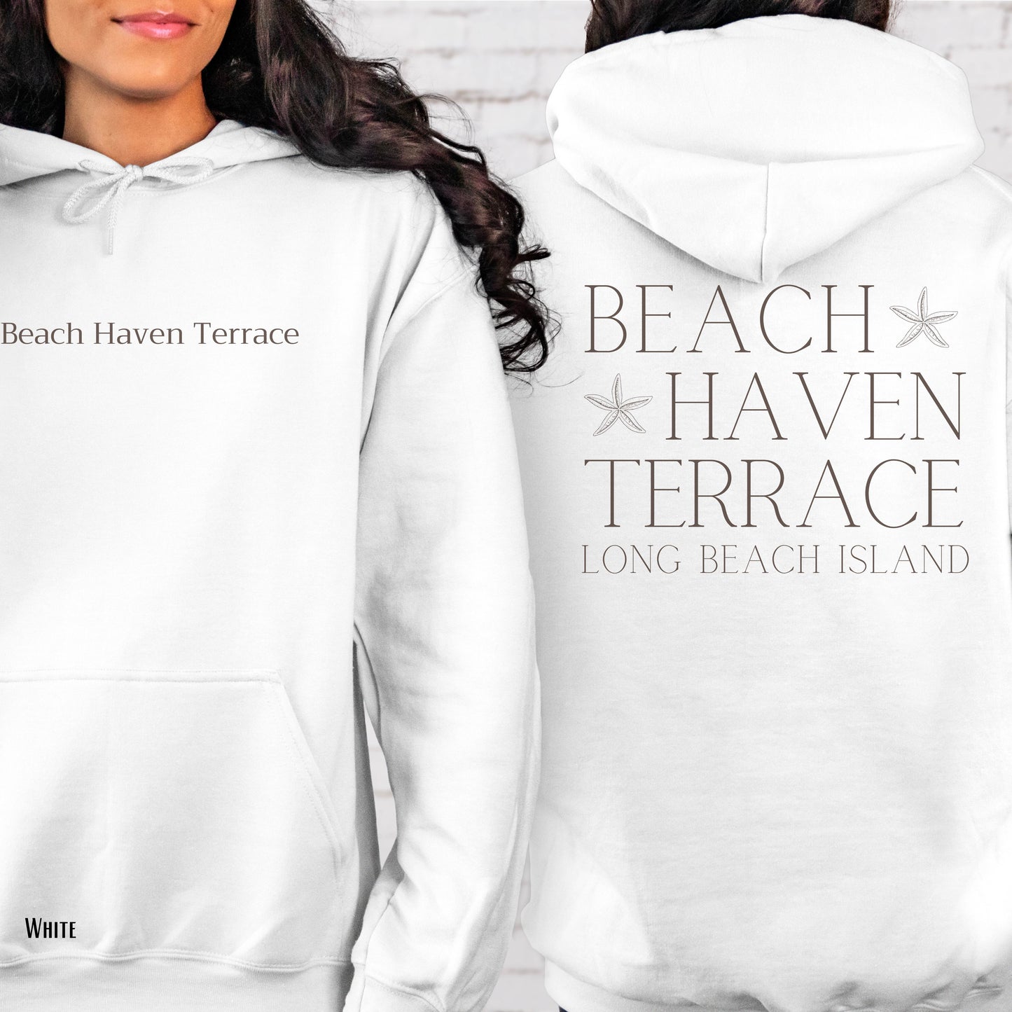 Driftwood Hoodie, Beach Haven Terrace