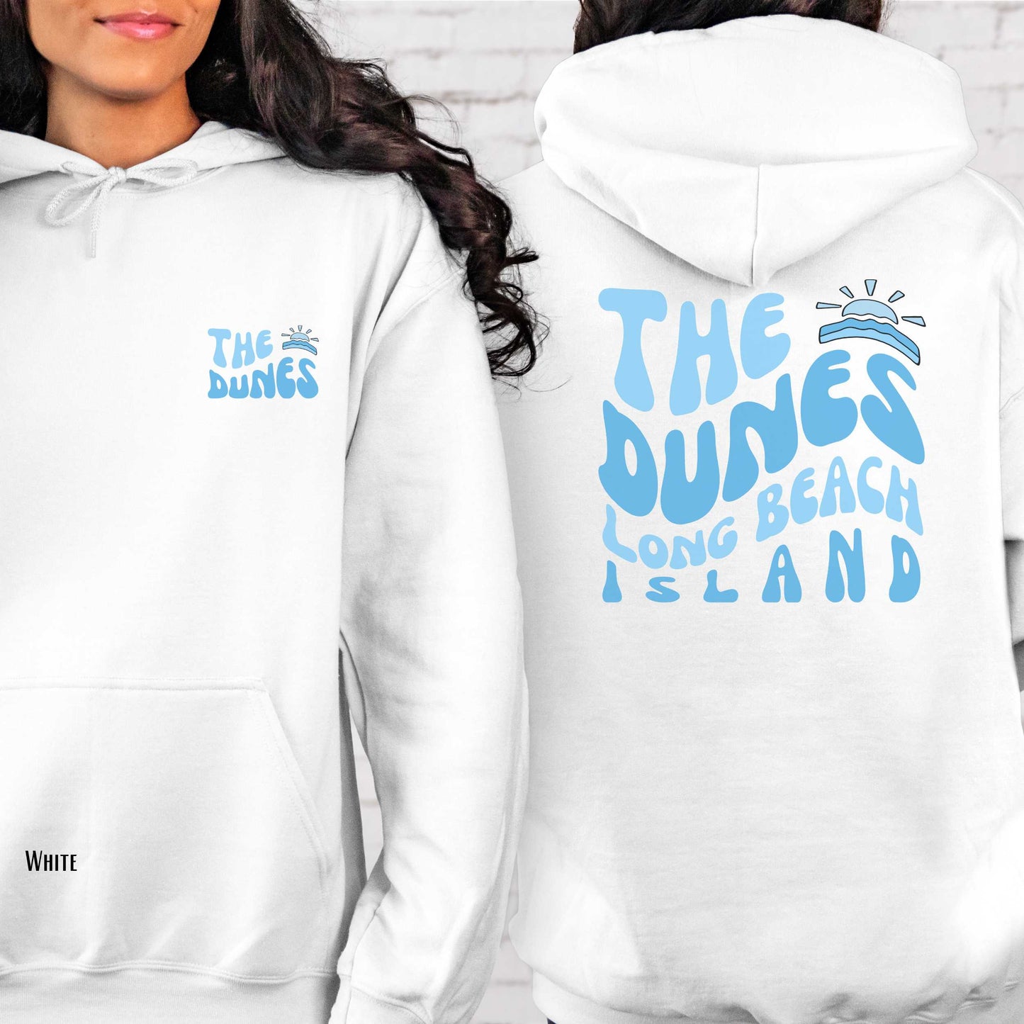 Blue wave Hoodie, The Dunes