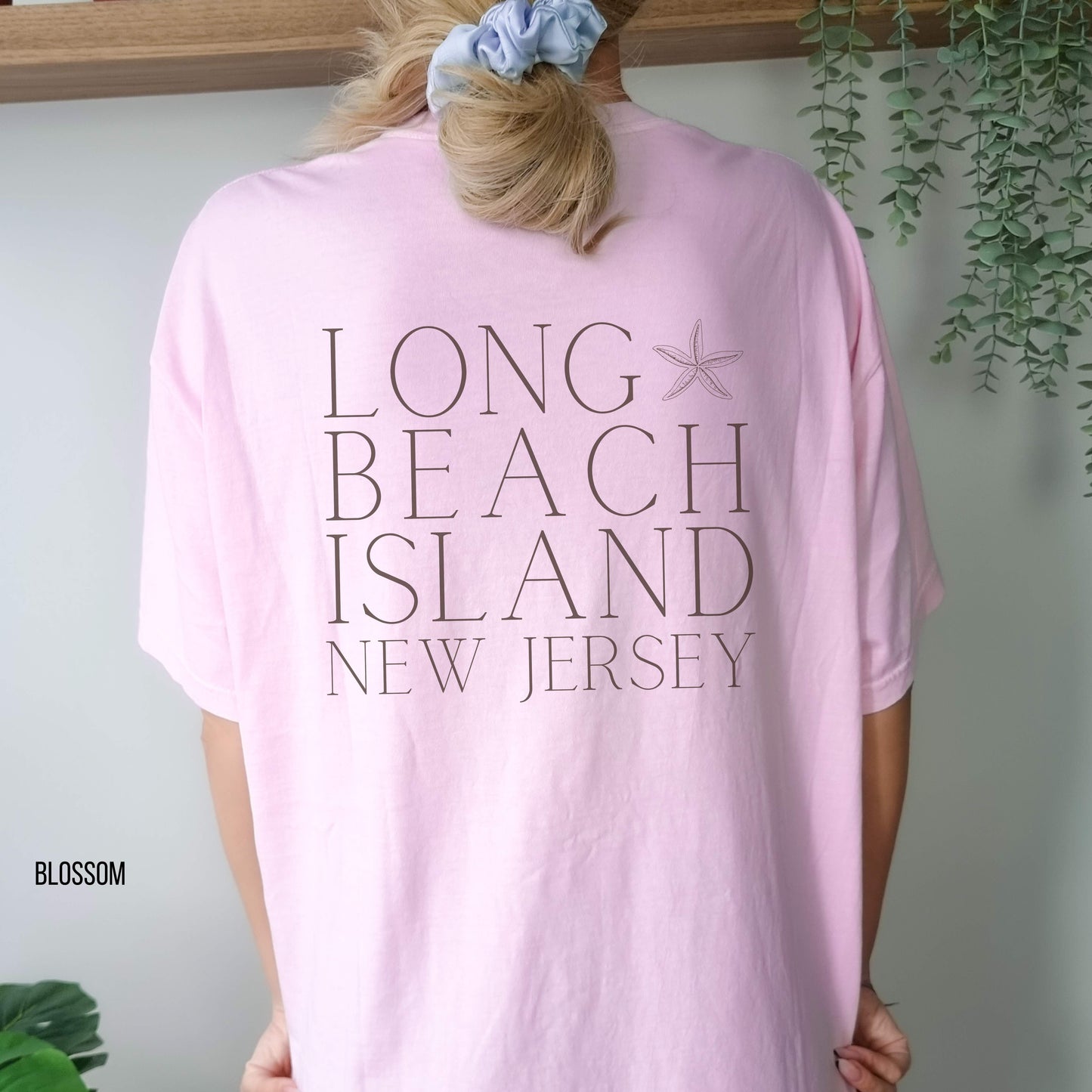 Driftwood Long Beach Island, Comfort Colors shirt