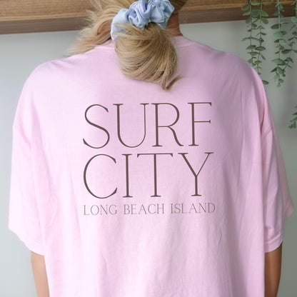 Driftwood, Surf City, Comfort Colors shirt,