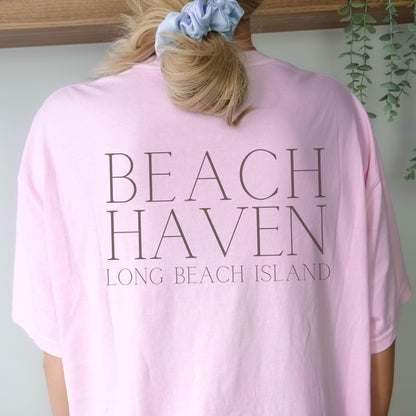 Driftwood, Beach Haven, Comfort Colors shirt