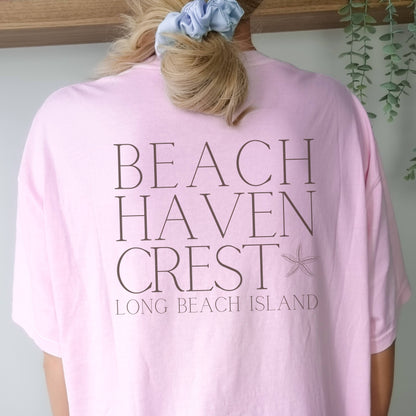 Driftwood, Beach Haven Crest Comfort Colors shirt