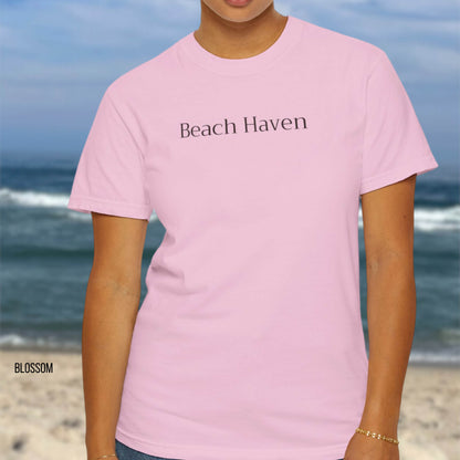 Driftwood, Beach Haven, Comfort Colors shirt