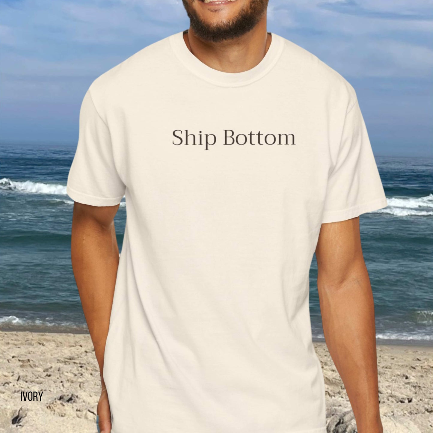 Driftwood, Ship Bottom, Comfort Colors shirt