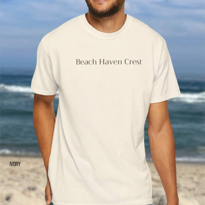 Driftwood, Beach Haven Crest Comfort Colors shirt