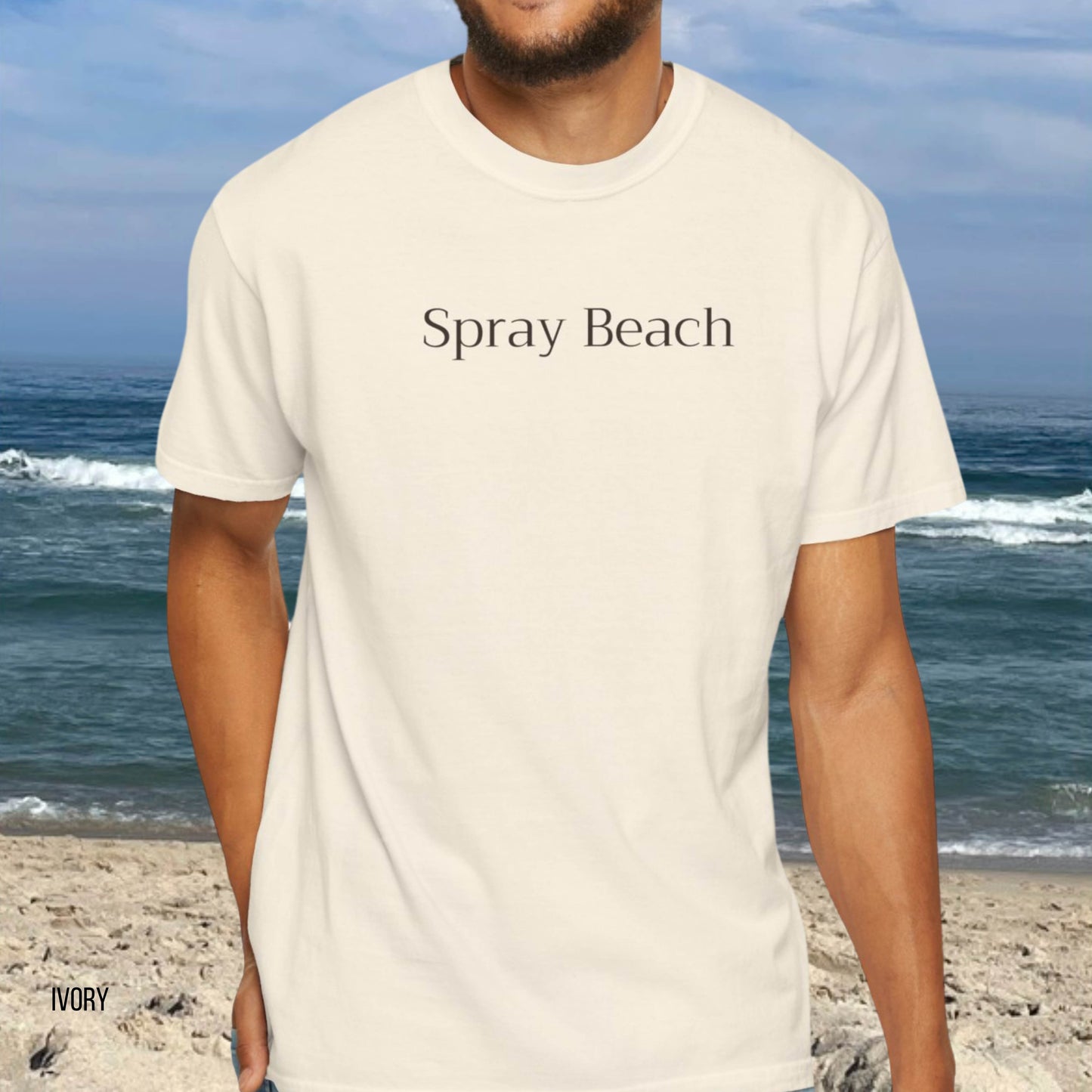 Driftwood, Spray Beach, Comfort Colors shirt