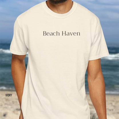 Driftwood, Beach Haven, Comfort Colors shirt