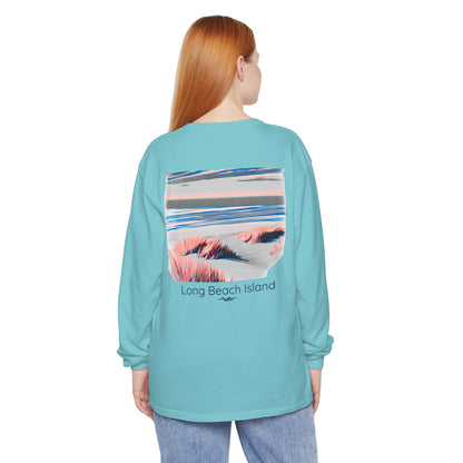 Local Summer watercolor beach Long Sleeve T-Shirt