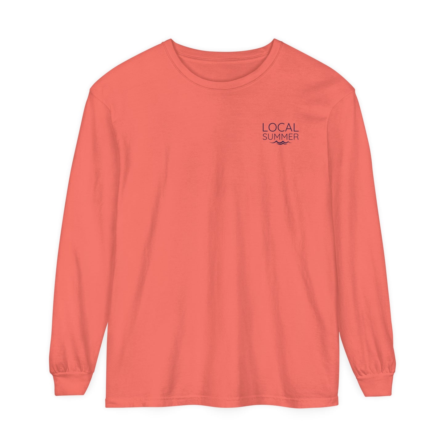 Local Summer watercolor beach Long Sleeve T-Shirt