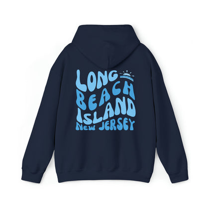 Blue Wave Hoodie, Long Beach Island