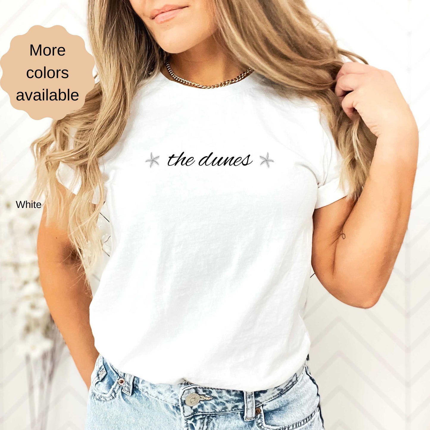 The Dunes script w starfish shirt